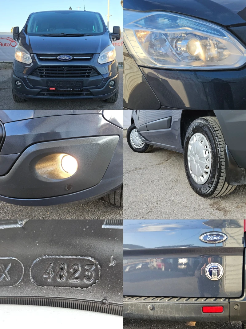 Ford Transit Custom 2.2TDCI/125k.c/6ск/5+ 1м/ACC/БЛУТУТ/EURO 5B/ТОП, снимка 17 - Бусове и автобуси - 52775232