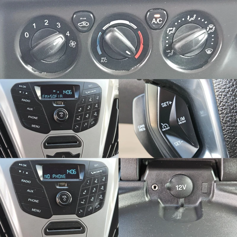 Ford Transit Custom 2.2TDCI/125k.c/6ск/5+ 1м/ACC/БЛУТУТ/EURO 5B/ТОП, снимка 13 - Бусове и автобуси - 52775232