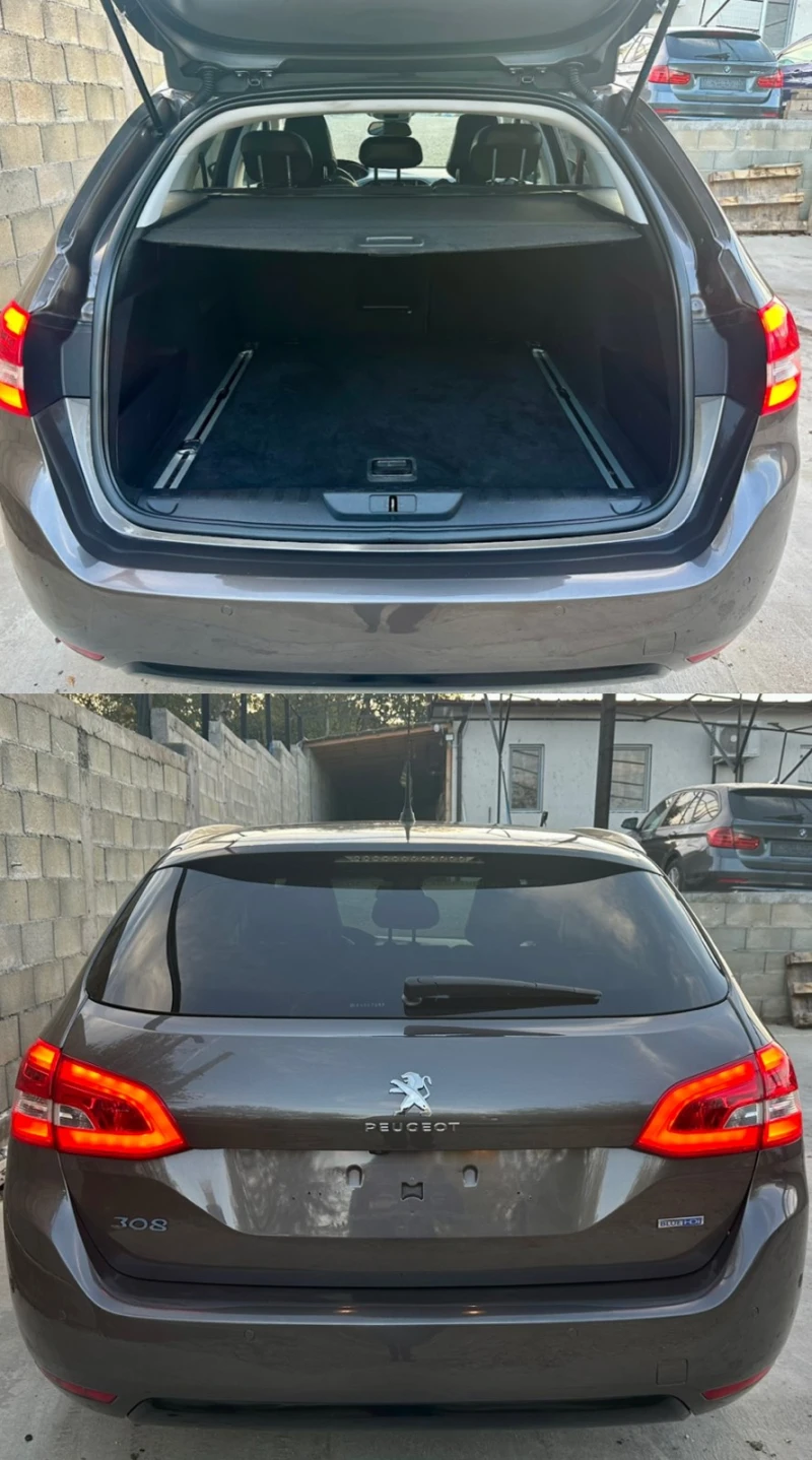 Peugeot 308 2.0 Blue-HDi, Автомат, Кожа с Алкантара, Панорама, снимка 8 - Автомобили и джипове - 52246266