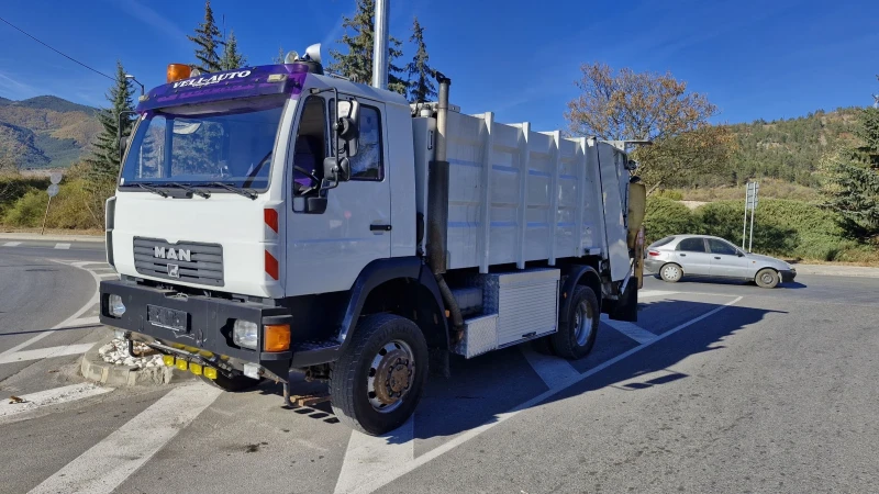 Man 14 285  EURO 3 4X4 Сметосъбирач, снимка 1 - Камиони - 47001492