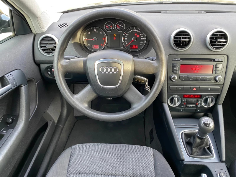 Audi A3 2.0TDI-140ks-ПРОДАДЕН--COMMONRAIL-6ск-EURO5A-2009г, снимка 7 - Автомобили и джипове - 47359425