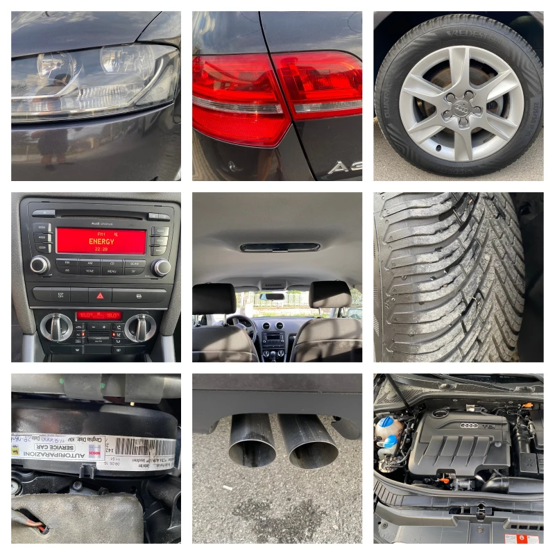 Audi A3 2.0TDI-140ks-ПРОДАДЕН--COMMONRAIL-6ск-EURO5A-2009г, снимка 17 - Автомобили и джипове - 47359425