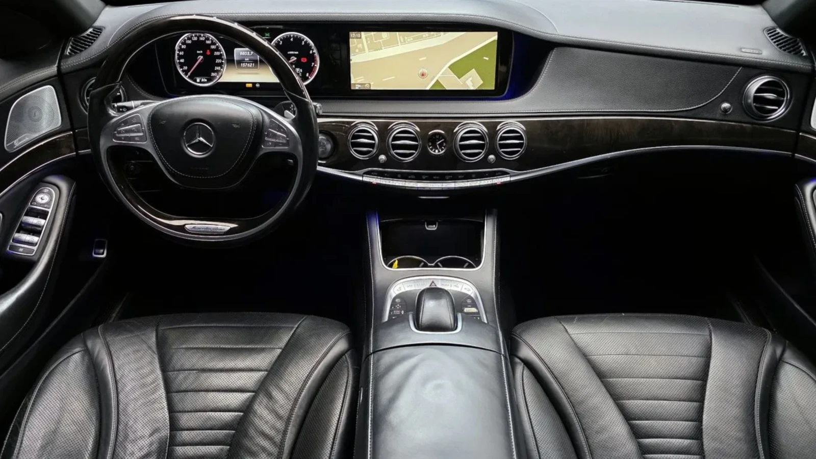 Mercedes-Benz S 500 ПОДГРЕВ | ОБДУХ | 360 КАМЕРА | ПАНОРАМА, снимка 9 - Автомобили и джипове - 54667995