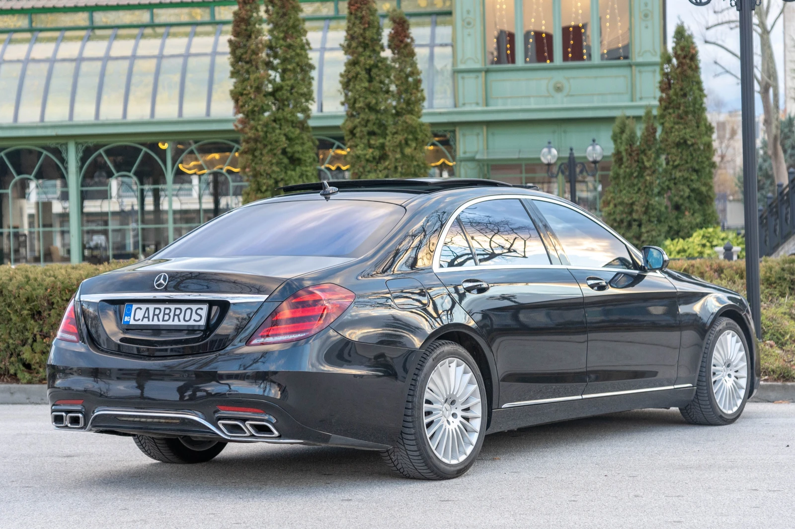 Mercedes-Benz S 350 Long AMG Burmster TV панорама Distronic хладилник - изображение 7