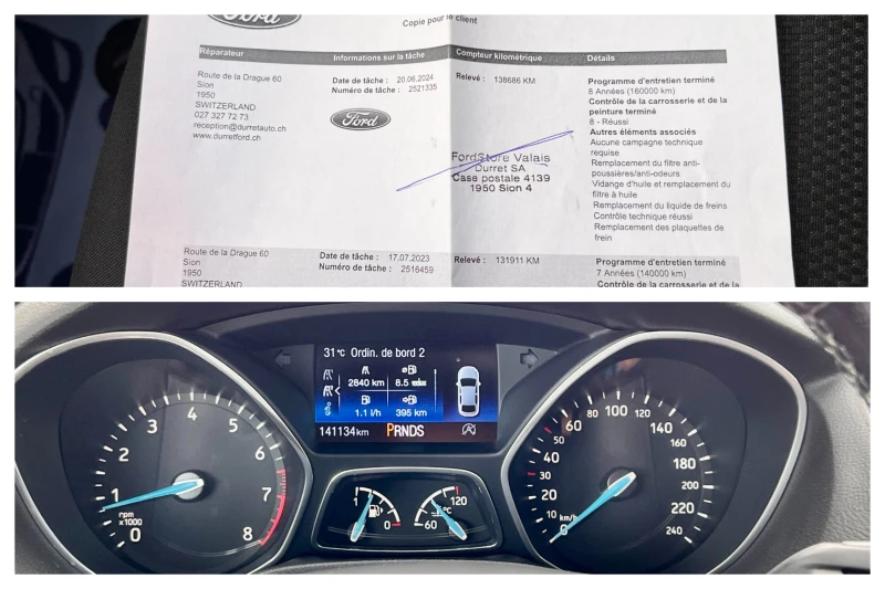 Ford Focus 1.5i 150 К.С. АВТОМАТ НАВИГАЦИЯ КАМЕРА ШВЕЙЦАРИЯ, снимка 16 - Автомобили и джипове - 46999013