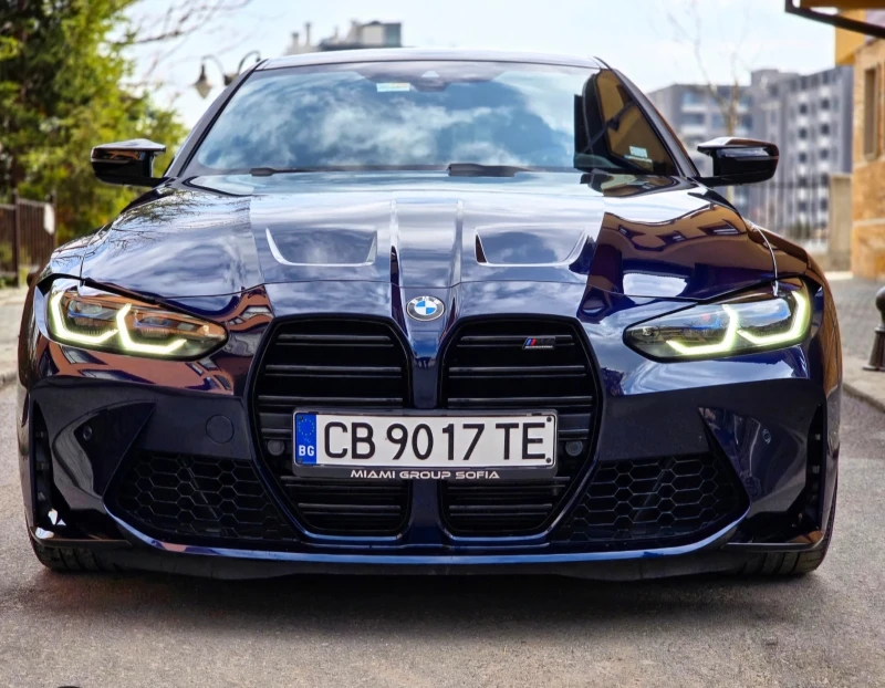 BMW M4 Competition xDrive Гаранция Tanzanite Blue, снимка 3 - Автомобили и джипове - 51511071