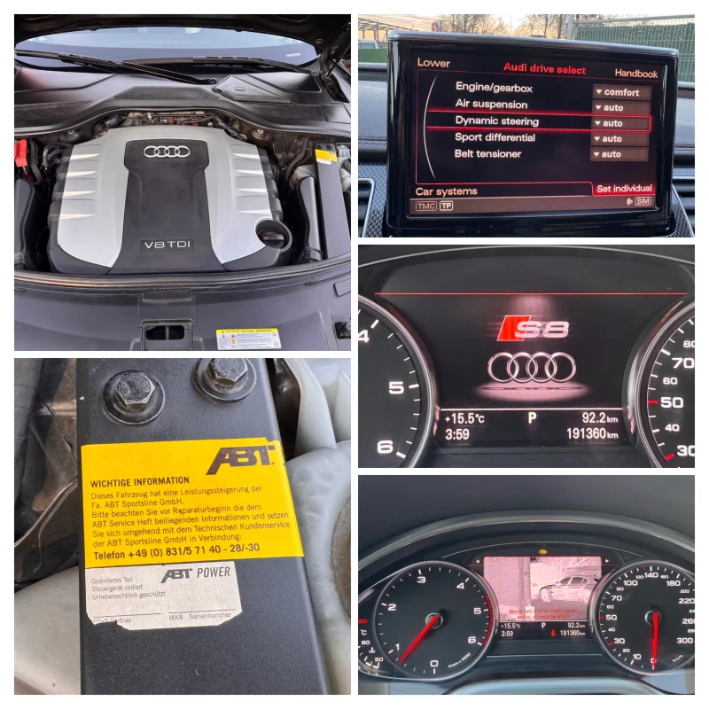 Audi A8 S8+ /4.2d/ABT/450+ hp/FULL/ПОРЪЧКОВА/БЕЗ АНАЛОГ///, снимка 17 - Автомобили и джипове - 52743256