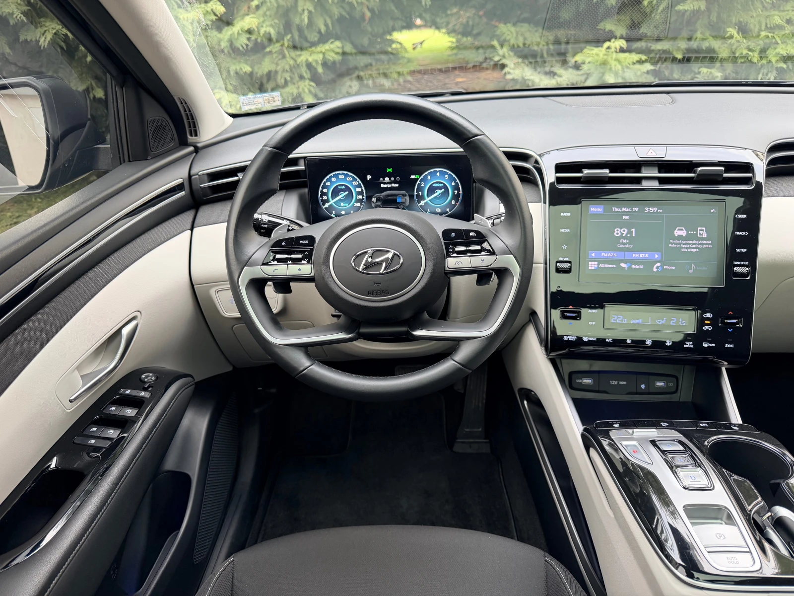 Hyundai Tucson 1.6HEV HYBRID ПОДГРЕВ Exellence 27000km!!!, снимка 11 - Автомобили и джипове - 53964160