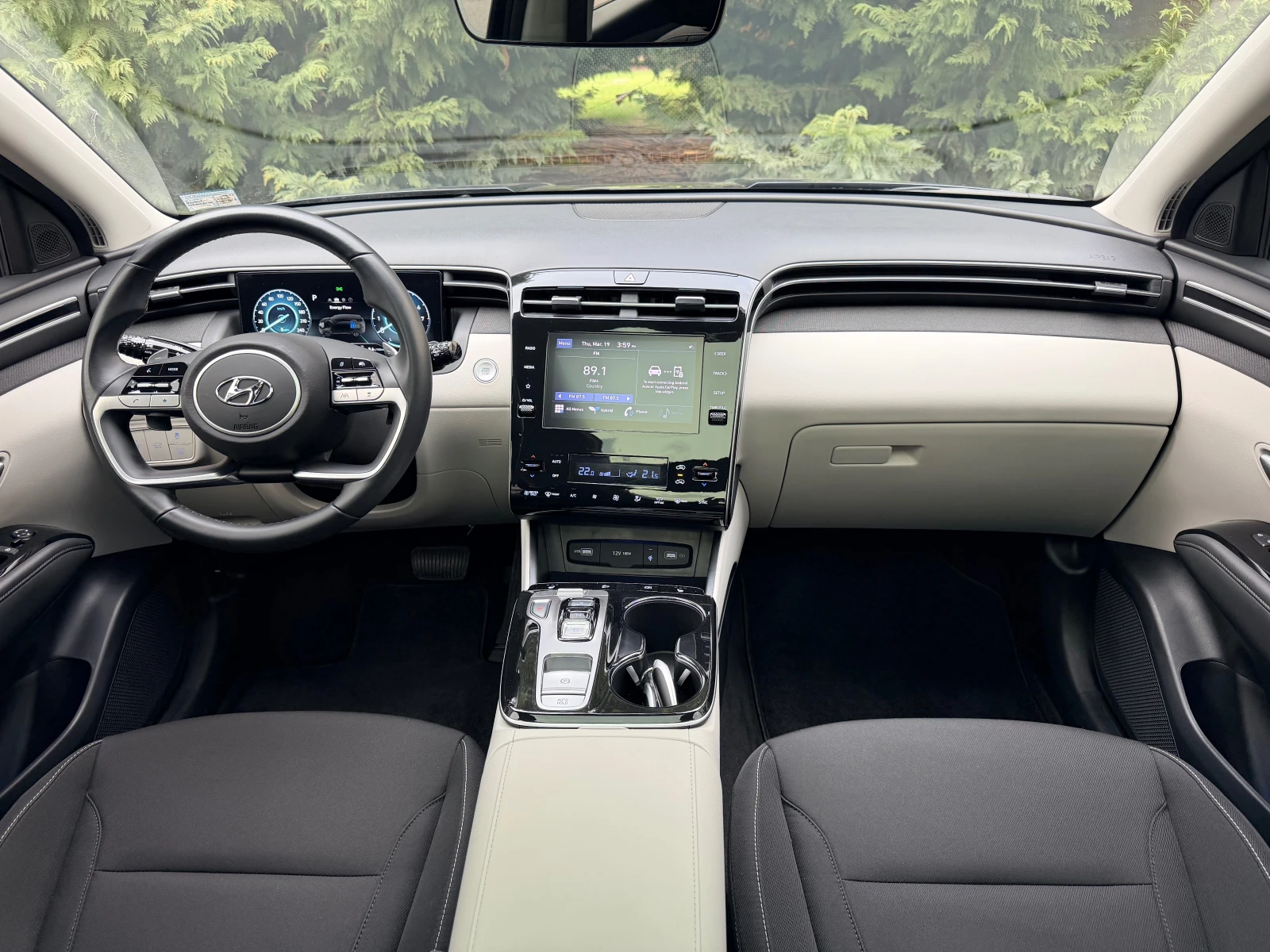 Hyundai Tucson 1.6HEV HYBRID ПОДГРЕВ Exellence 27000km!!!, снимка 12 - Автомобили и джипове - 53964160