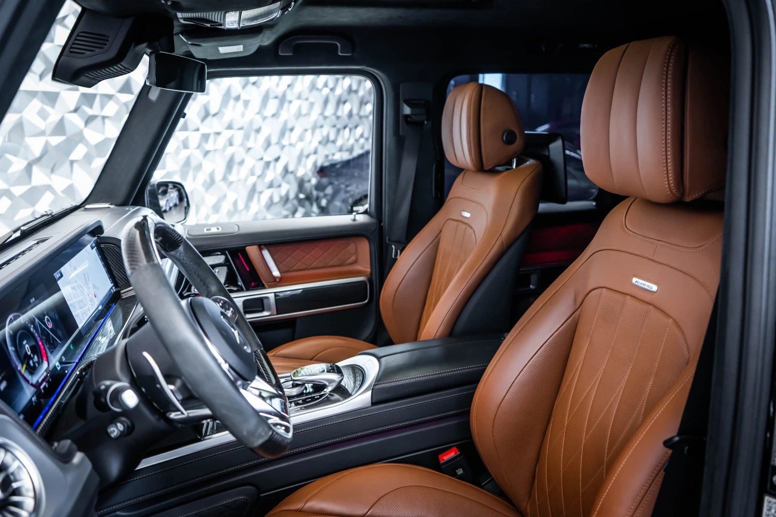 Mercedes-Benz G 63 AMG Brabus* Carbon* Manufaktur* Burm* 360, снимка 10 - Автомобили и джипове - 54609502