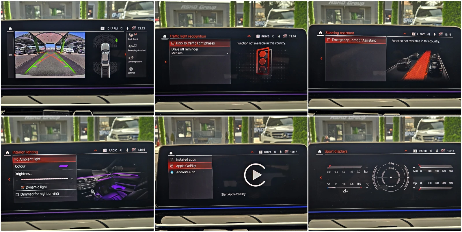 BMW 540 M/XD/ГАРАНЦИЯ/LASER/DISTR/HUD/ПОДГР/CAR PLAY/ВАКУМ, снимка 14 - Автомобили и джипове - 53707013