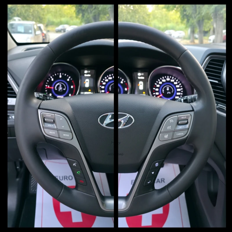 Hyundai Santa fe 2.2CRDI* 4x4* AVTOMAT* 6 + 1МЕСТА* PREMIUM* SWISS, снимка 9 - Автомобили и джипове - 51546770