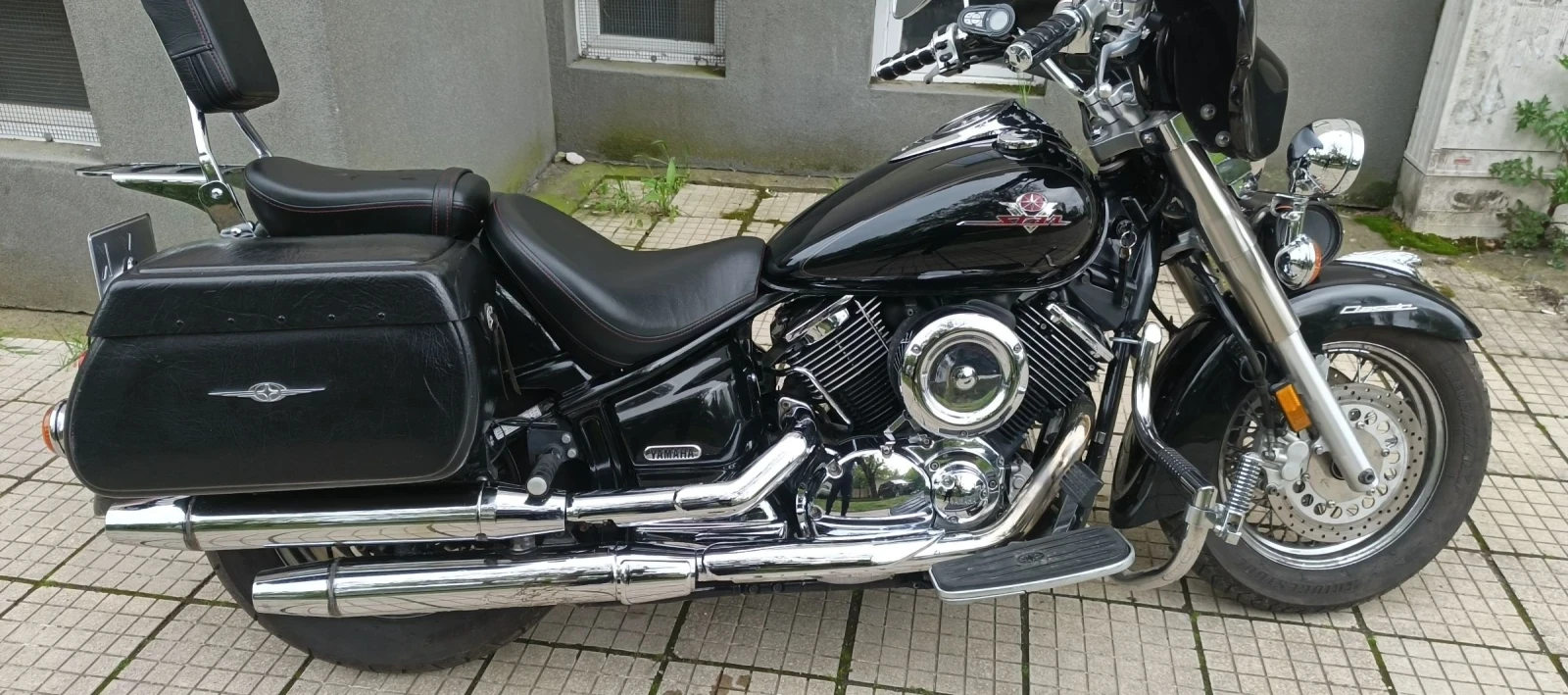 Yamaha Drag Star 1100 музика и блутут, снимка 6 - Мотоциклети и мототехника - 54396997