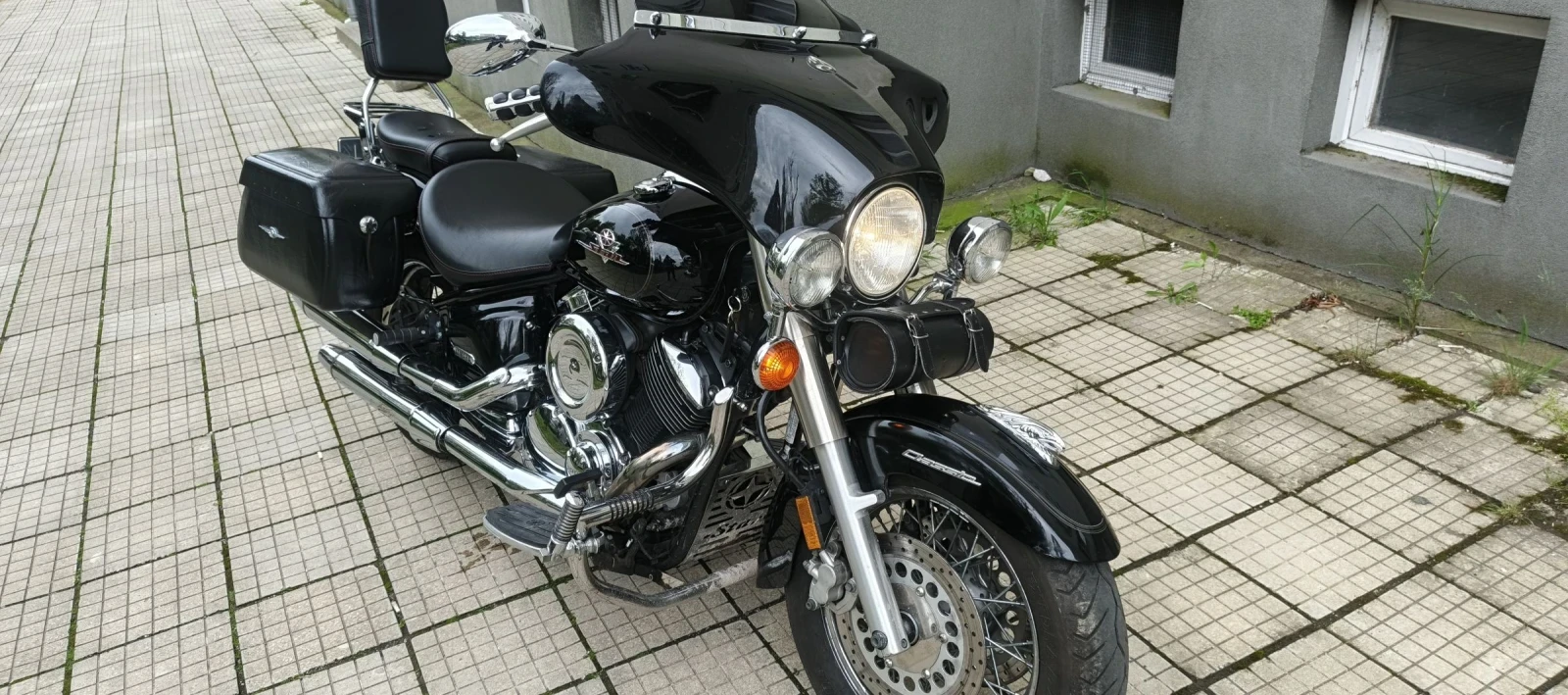 Yamaha Drag Star 1100 музика и блутут, снимка 1 - Мотоциклети и мототехника - 54396997