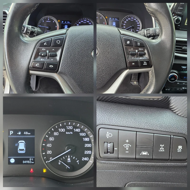 Hyundai Tucson 1.6D, 136к.с., 4х4, Автомат, Камера, Нави!, снимка 12 - Автомобили и джипове - 52163842