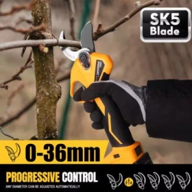 Специализирани машини Машини за лозя/овошки Професионална Акумулаторна Ножица Swansoft PRU-36, снимка 6