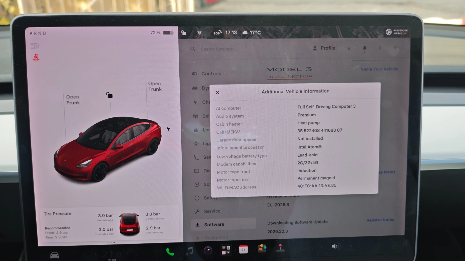 Tesla Model 3 Performance 80.7 kWh 87.4% SoH, снимка 16 - Автомобили и джипове - 55903054
