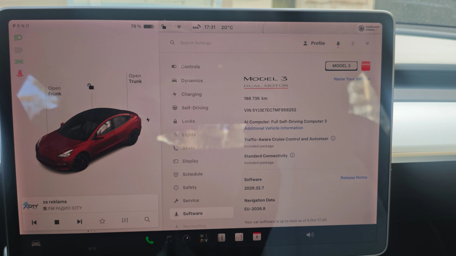 Tesla Model 3 Performance 80.7 kWh 87.4% SoH, снимка 14 - Автомобили и джипове - 55903054