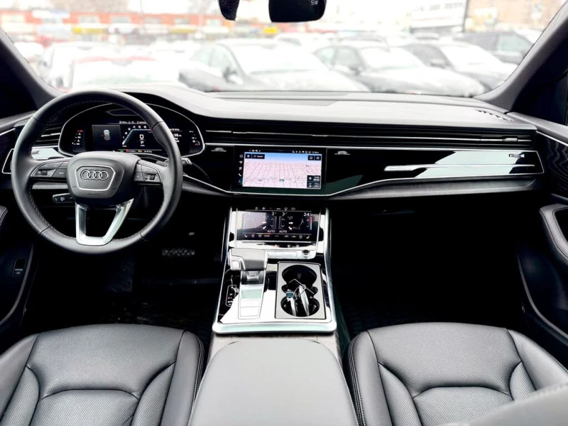 Audi Q8 TECHNIK 55 TFSI| BANG&OLUFSEN| MATRIX| S LINE| ПАН, снимка 11 - Автомобили и джипове - 53455458