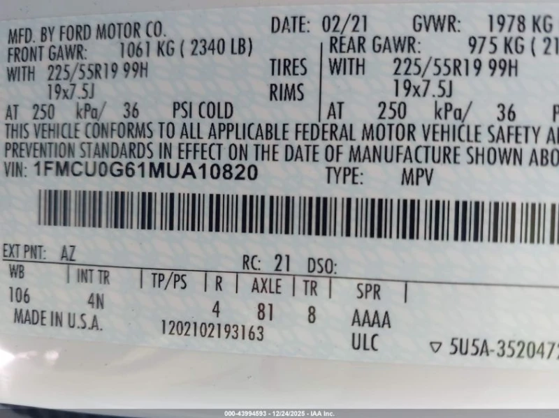 Ford Escape 1.5l Se, снимка 9 - Автомобили и джипове - 53530682