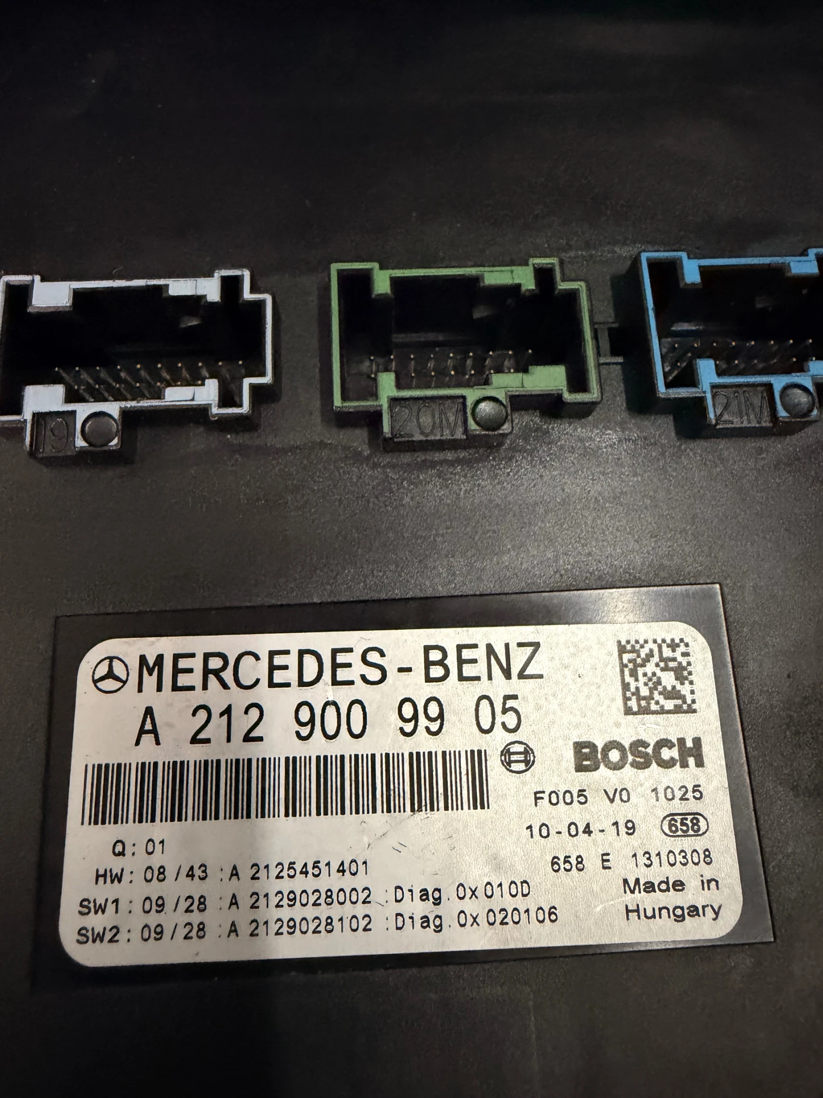 A2129009905 SAM Модул Mercedes-Benz GLK X204 A 212 900 99 05, снимка 2 - Части - 54742203
