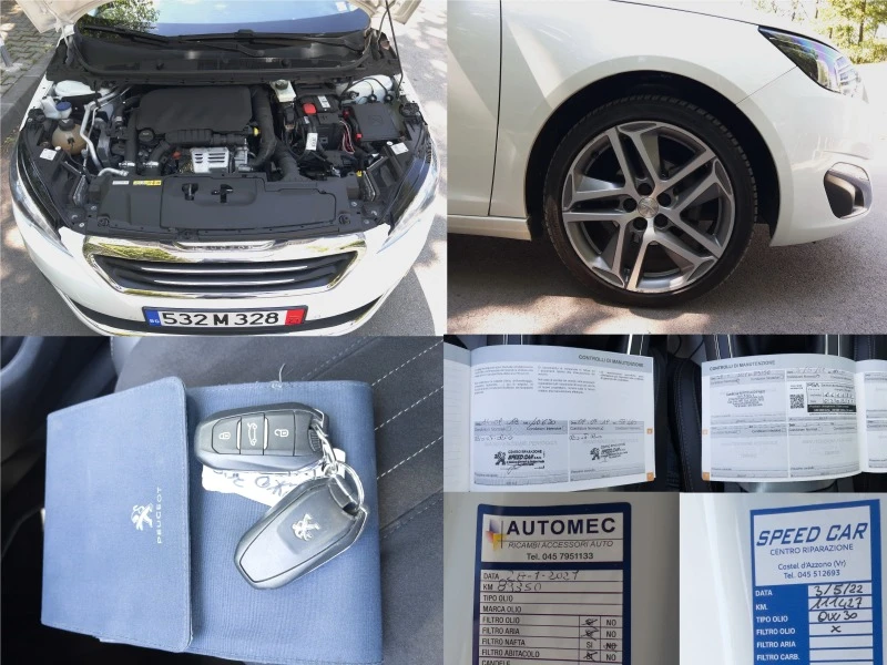 Peugeot 308 SW 1, 2T ПАНОРАМА НАВИ КОЖА ДИСТРОНИК ЛЕД-ФАРОВЕ, снимка 17 - Автомобили и джипове - 41729667