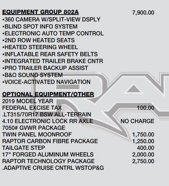 Ford Raptor SuperCrew 4WD * 68827км!* АвтоКредит* (ЦЕНА ДО БГ), снимка 7 - Автомобили и джипове - 54116840