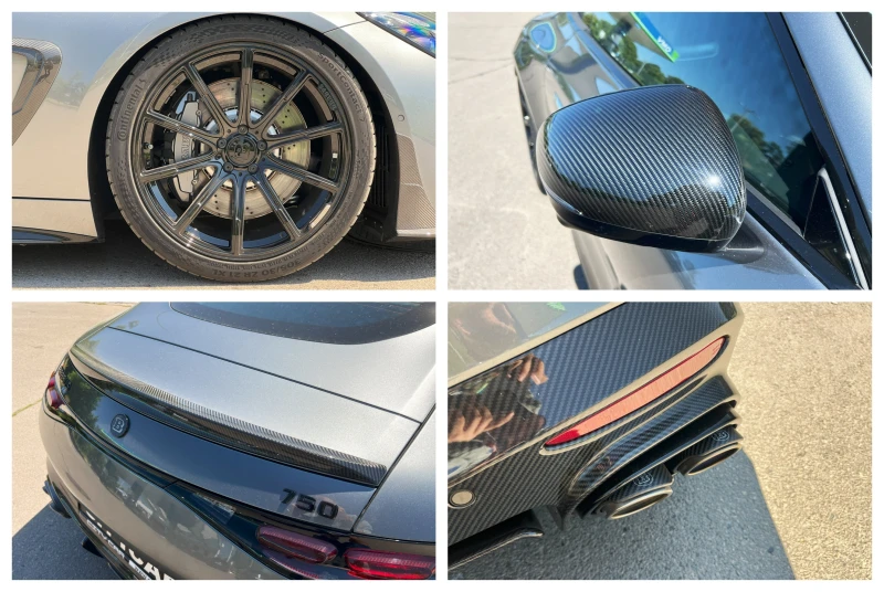 Mercedes-Benz AMG GT BRABUS 750/ COUPE/ FULL CARBON/ NIGHT/ BURM/ 21/, снимка 16 - Автомобили и джипове - 48795100
