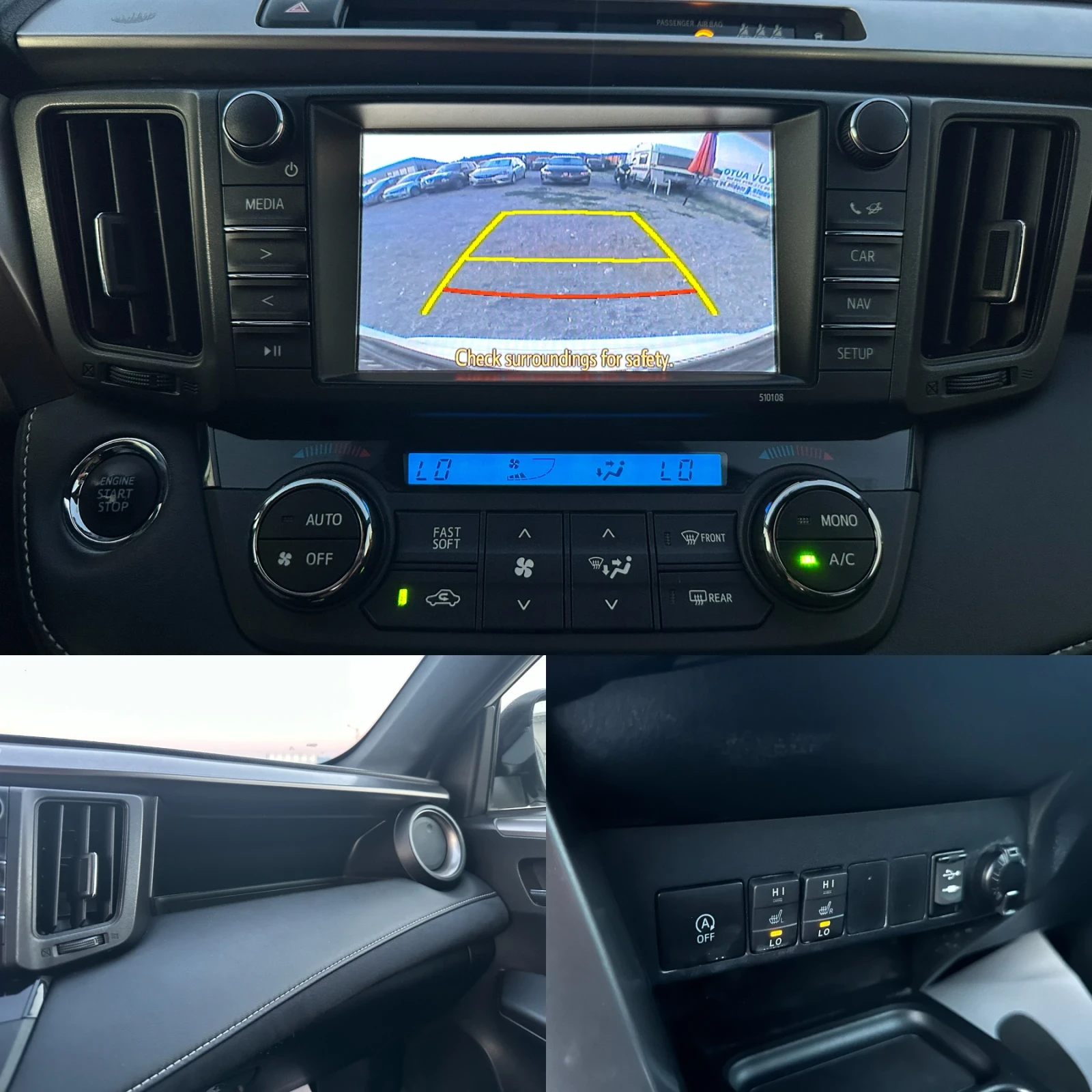 Toyota Rav4 2.0D-РЕАЛЕН ПРОБЕГ-КОЖА-ПОДГРЕВ-ЕЛ.БАГАЖНИК, снимка 14 - Автомобили и джипове - 55633939