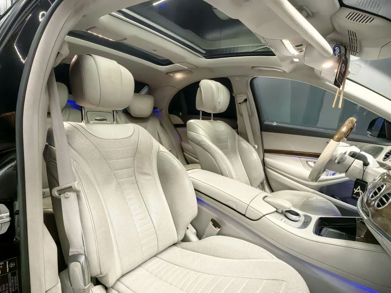 Mercedes-Benz S 500 BURMESTER* ПАНОРАМА* 360* LINE ASIST* МАСАЖ* CAM* , снимка 9 - Автомобили и джипове - 51955761