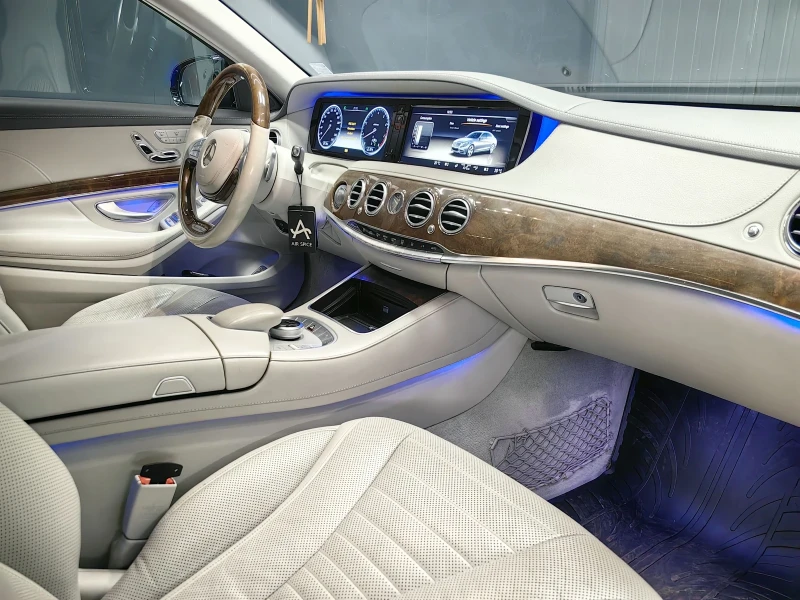 Mercedes-Benz S 500 BURMESTER* ПАНОРАМА* 360* LINE ASIST* МАСАЖ* CAM* , снимка 8 - Автомобили и джипове - 51955761