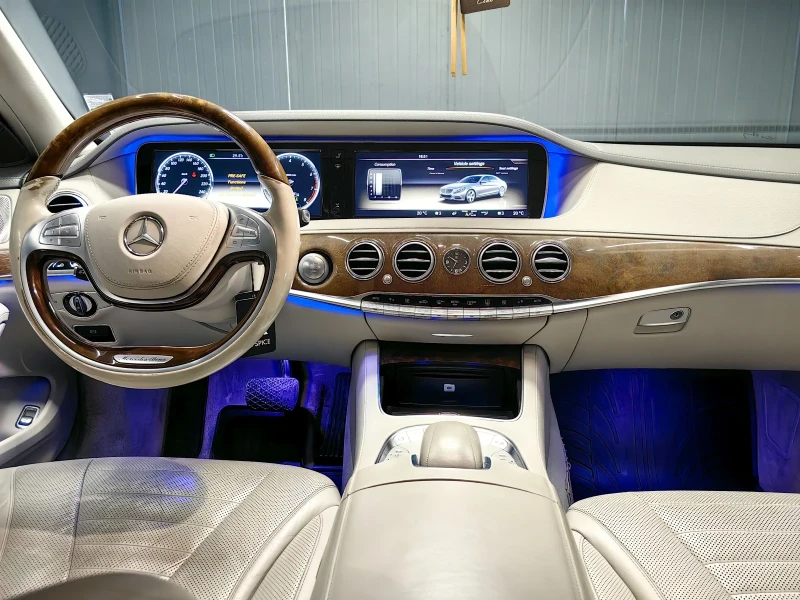 Mercedes-Benz S 500 BURMESTER* ПАНОРАМА* 360* LINE ASIST* МАСАЖ* CAM* , снимка 7 - Автомобили и джипове - 51955761