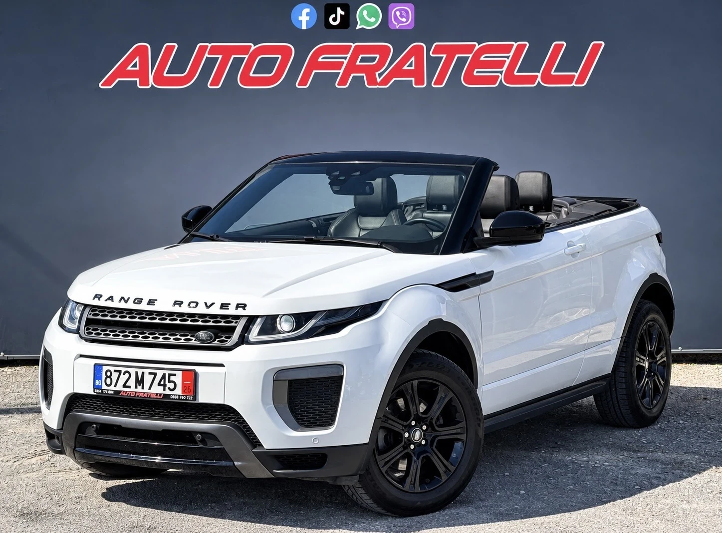 Land Rover Range Rover Evoque 2.0D Cabrio | 1 ГОДИНА ГАРАНЦИЯ| ЛИЗИНГ| БАРТЕР, снимка 3 - Автомобили и джипове - 56116655