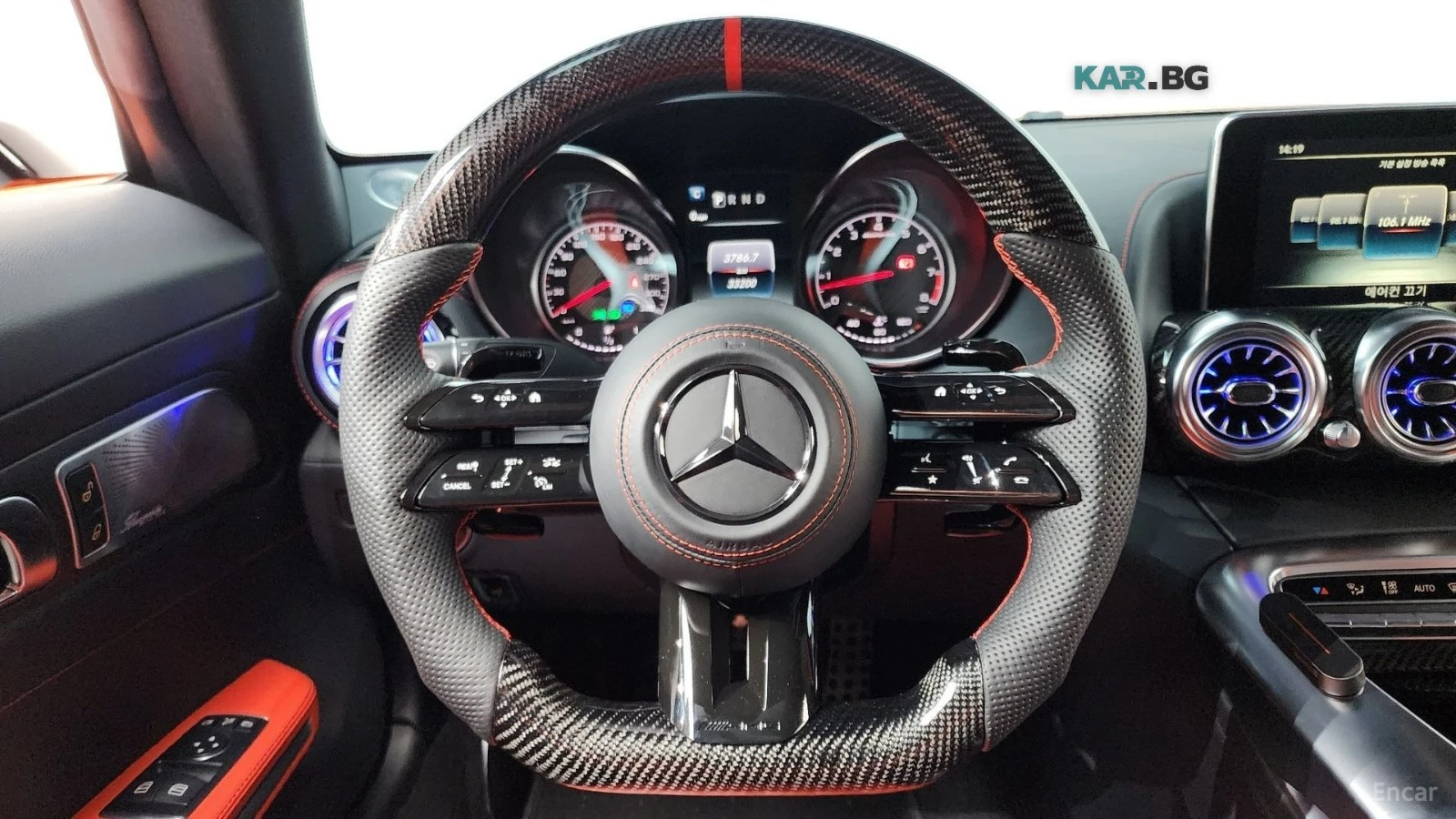 Mercedes-Benz AMG GT 4.0* BURMESTER* ПОДГРЕВ* КАМЕРА* KEYLESS* LANE* AS, снимка 6 - Автомобили и джипове - 55988357