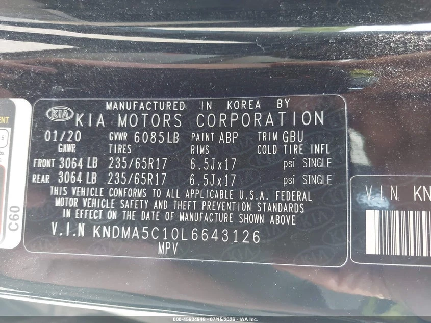 Kia Carnival 3.3l Sedona L, снимка 9 - Автомобили и джипове - 55816092
