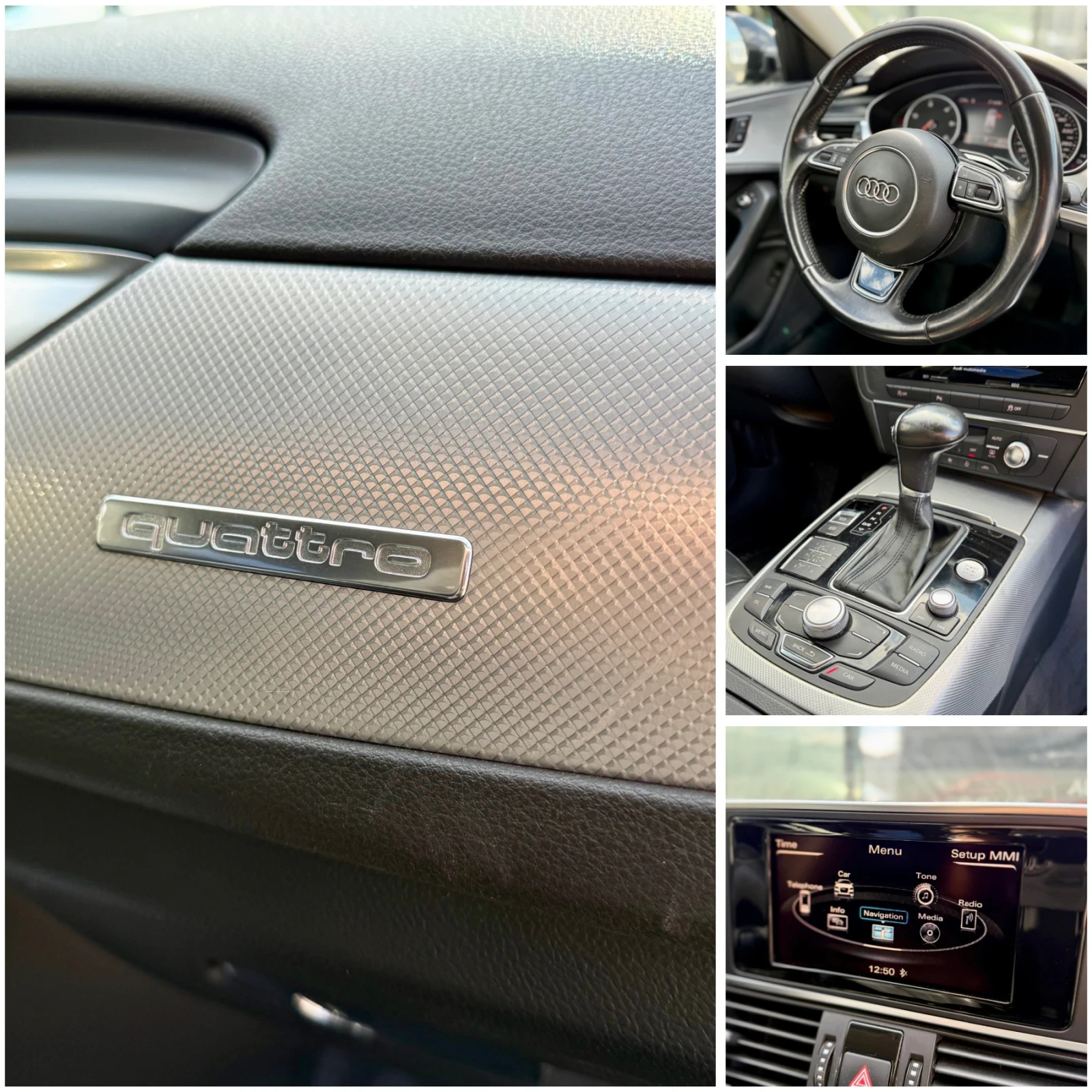 Audi A6 3.0TDI* S-Line* Кожа* Автомат* Уникат* , снимка 13 - Автомобили и джипове - 53730213