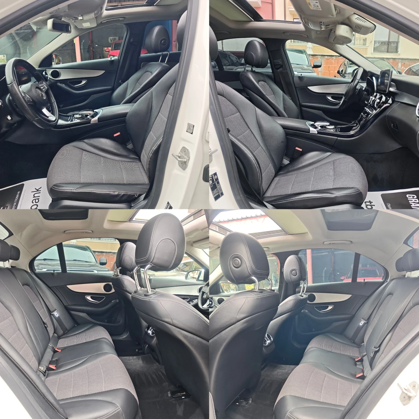 Mercedes-Benz C 220 SHADOW LINE, AMG, ПАНОРАМА, КАМЕРА, ФУЛ! , снимка 10 - Автомобили и джипове - 54016382