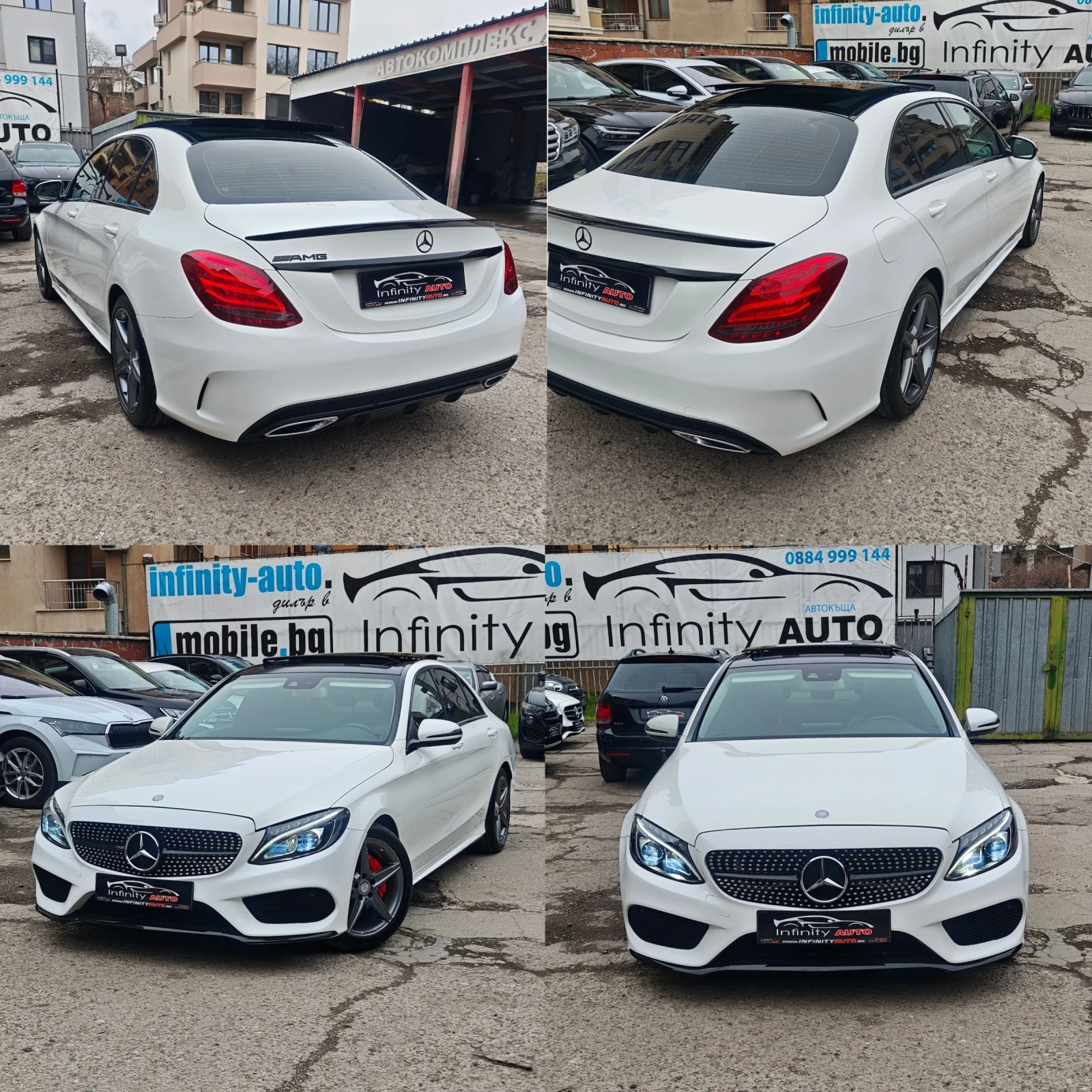 Mercedes-Benz C 220 SHADOW LINE, AMG, ПАНОРАМА, КАМЕРА, ФУЛ! , снимка 8 - Автомобили и джипове - 54016382