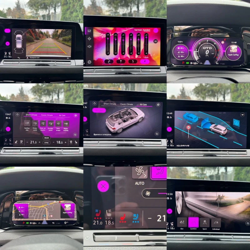 VW Golf 2.0TDI* GTD* HEAD UP* ОБДУХВАНЕ* KEYLESS* IQ LIGHT, снимка 14 - Автомобили и джипове - 52503155