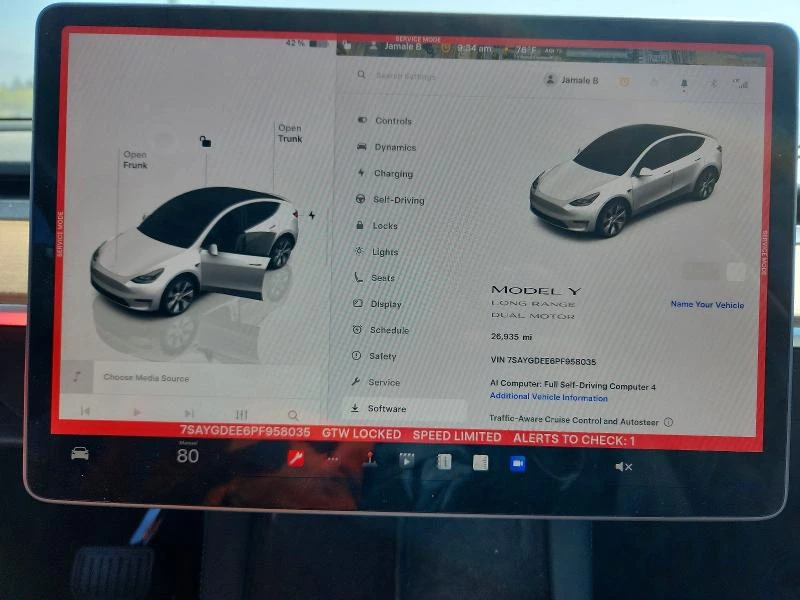 Tesla Model Y LONG RANGE DUAL MOTOR AWD ТЕРМОПОМПА, снимка 9 - Автомобили и джипове - 55582598