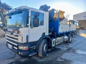 Scania P 94 Самосвал с Кран, снимка 1