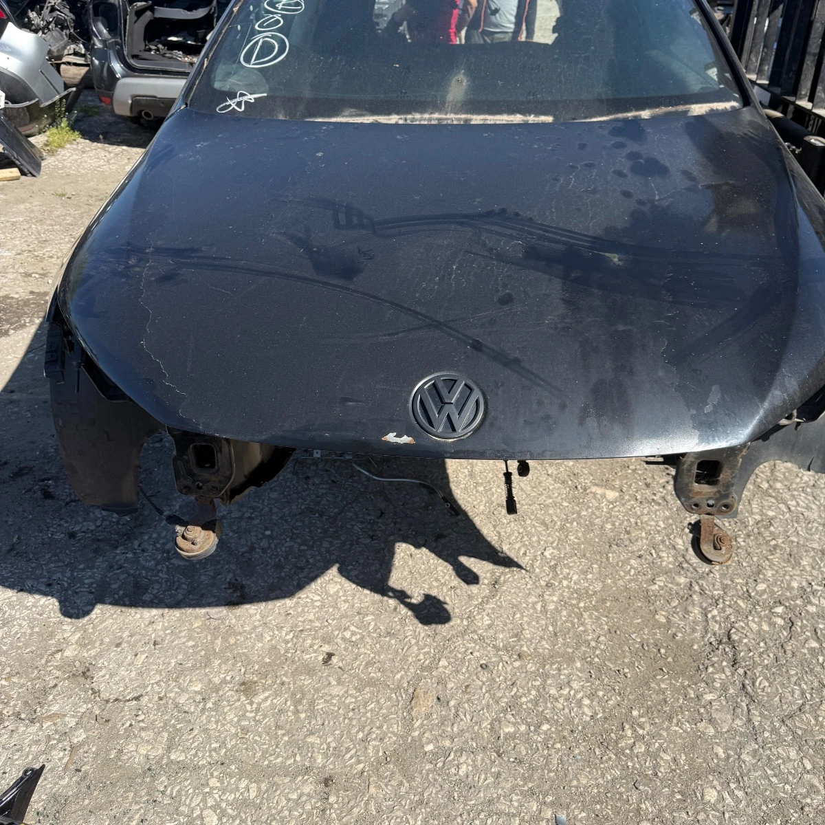 Преден капак черен за VW Sirocco 211-211