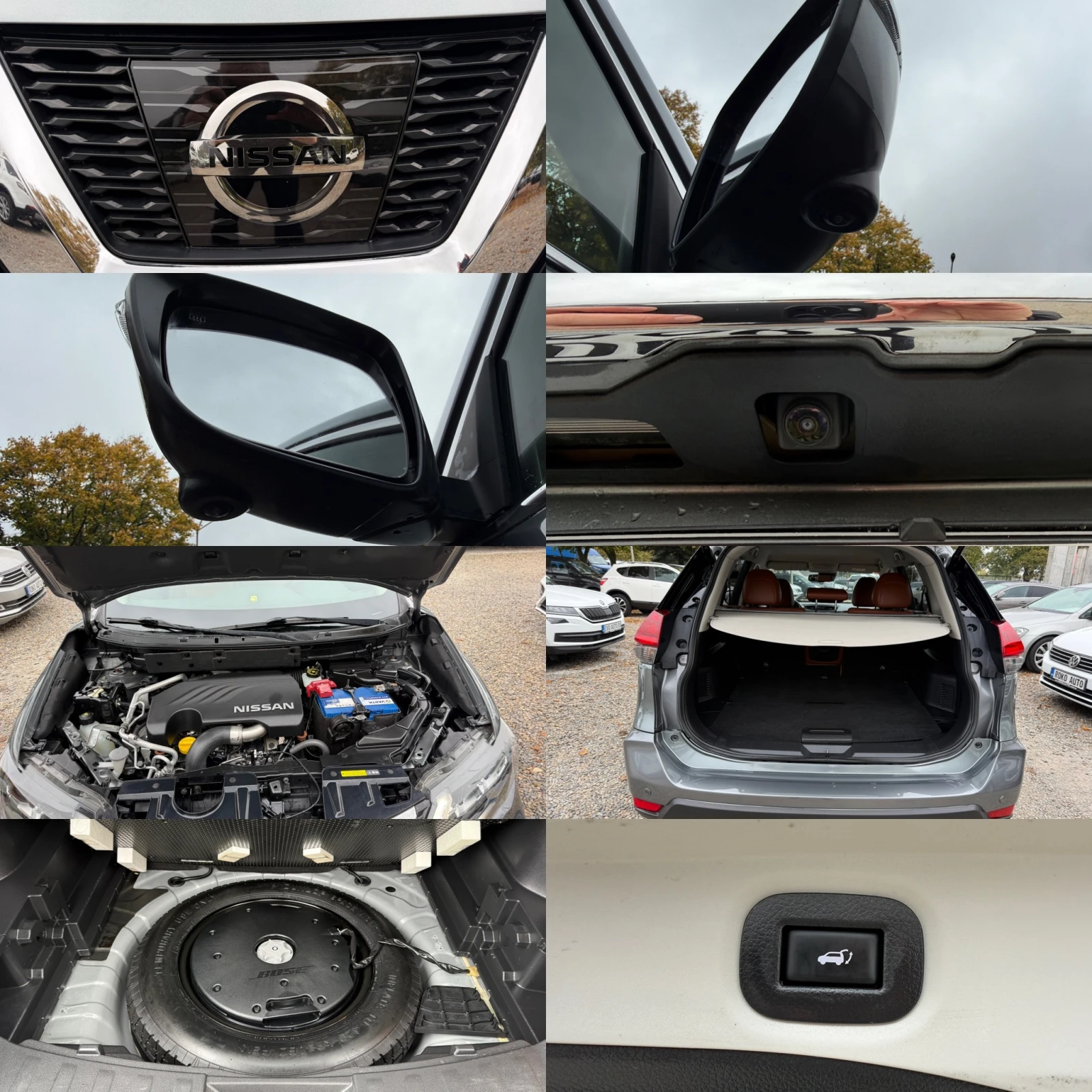 Nissan X-trail 2.0D/NAVI/КОЖА/DISTRONIC/KEYLESS/КАМЕРА360/ПОДГРЕВ, снимка 15 - Автомобили и джипове - 56259319