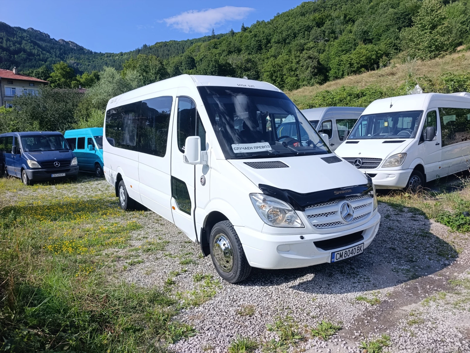 Mercedes-Benz Sprinter 411 19+ 1+ 6 Правостоящи, ПЕЧКА, НОВ ВНОС, снимка 17 - Бусове и автобуси - 55652289