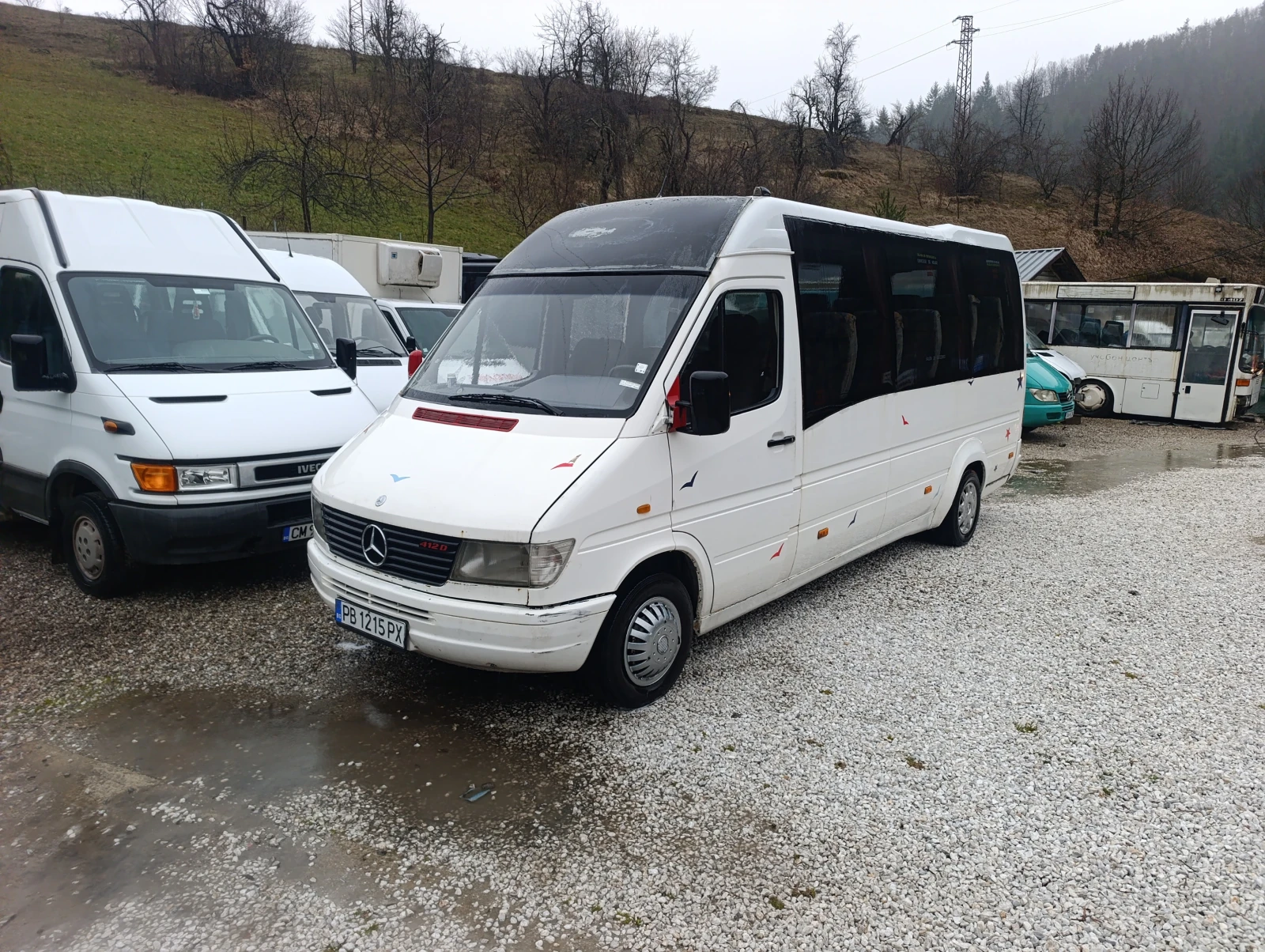 Mercedes-Benz Sprinter 411 19+ 1+ 6 Правостоящи, ПЕЧКА, НОВ ВНОС, снимка 14 - Бусове и автобуси - 53863887
