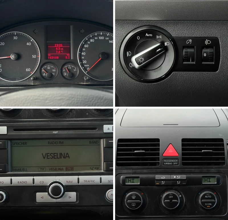 VW Touran 1.9TDI / 105кс, снимка 11 - Автомобили и джипове - 53087522