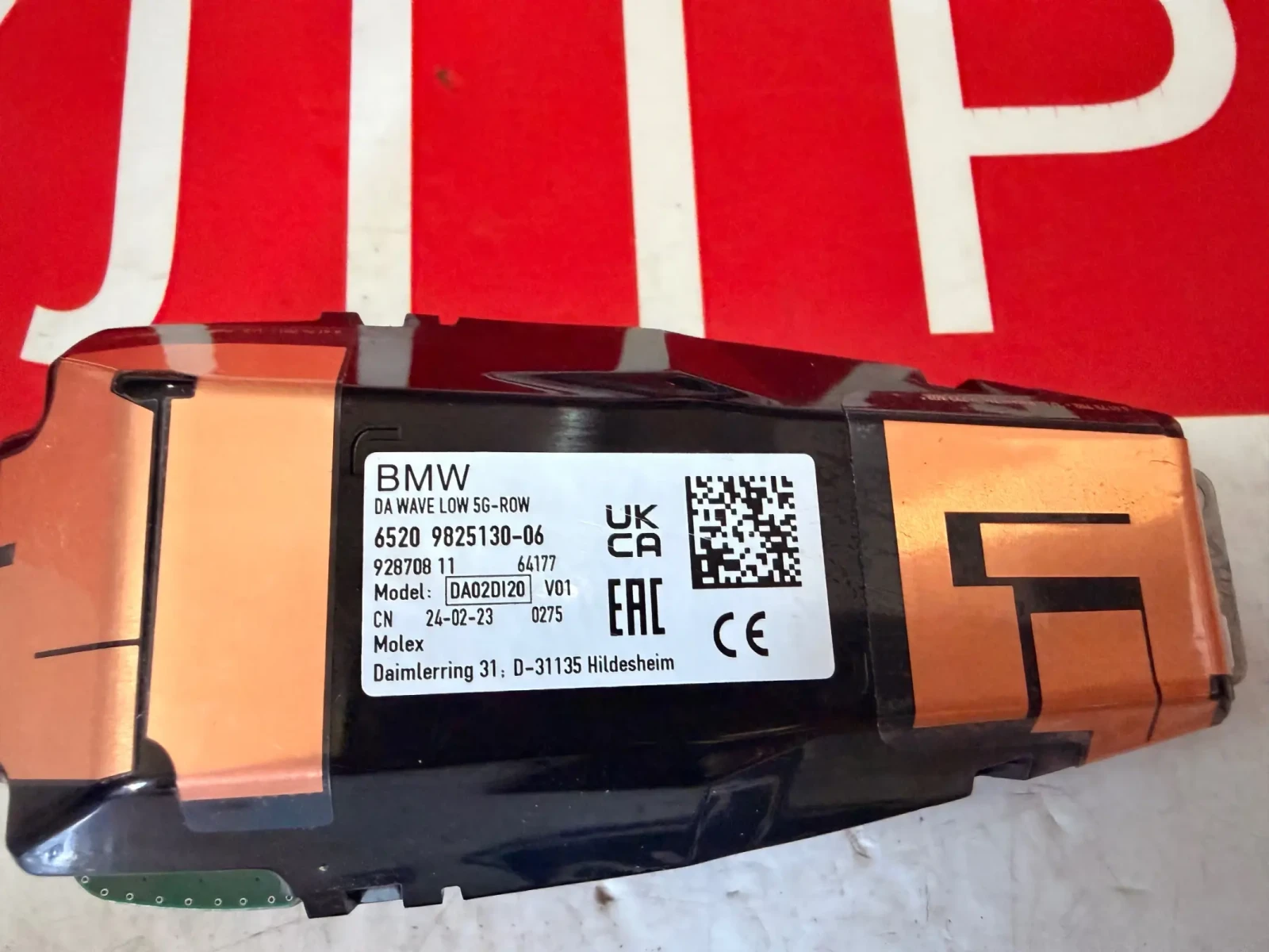 6520 9825130-06 Антена BMW IX1 U11 DA02DI20 65209825130-06, снимка 2 - Части - 54782497