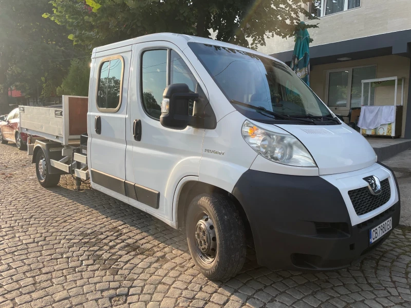 Peugeot Boxer С кран 3 странен самосвал, снимка 3 - Бусове и автобуси - 51487801