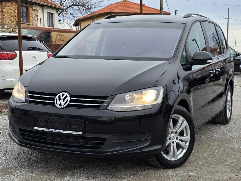 VW Sharan 2.0 TDI 140 К.С. АВТОМАТ / КЛИМАТРОНИК / ЕВРО 5, снимка 1 - Автомобили и джипове - 48610843