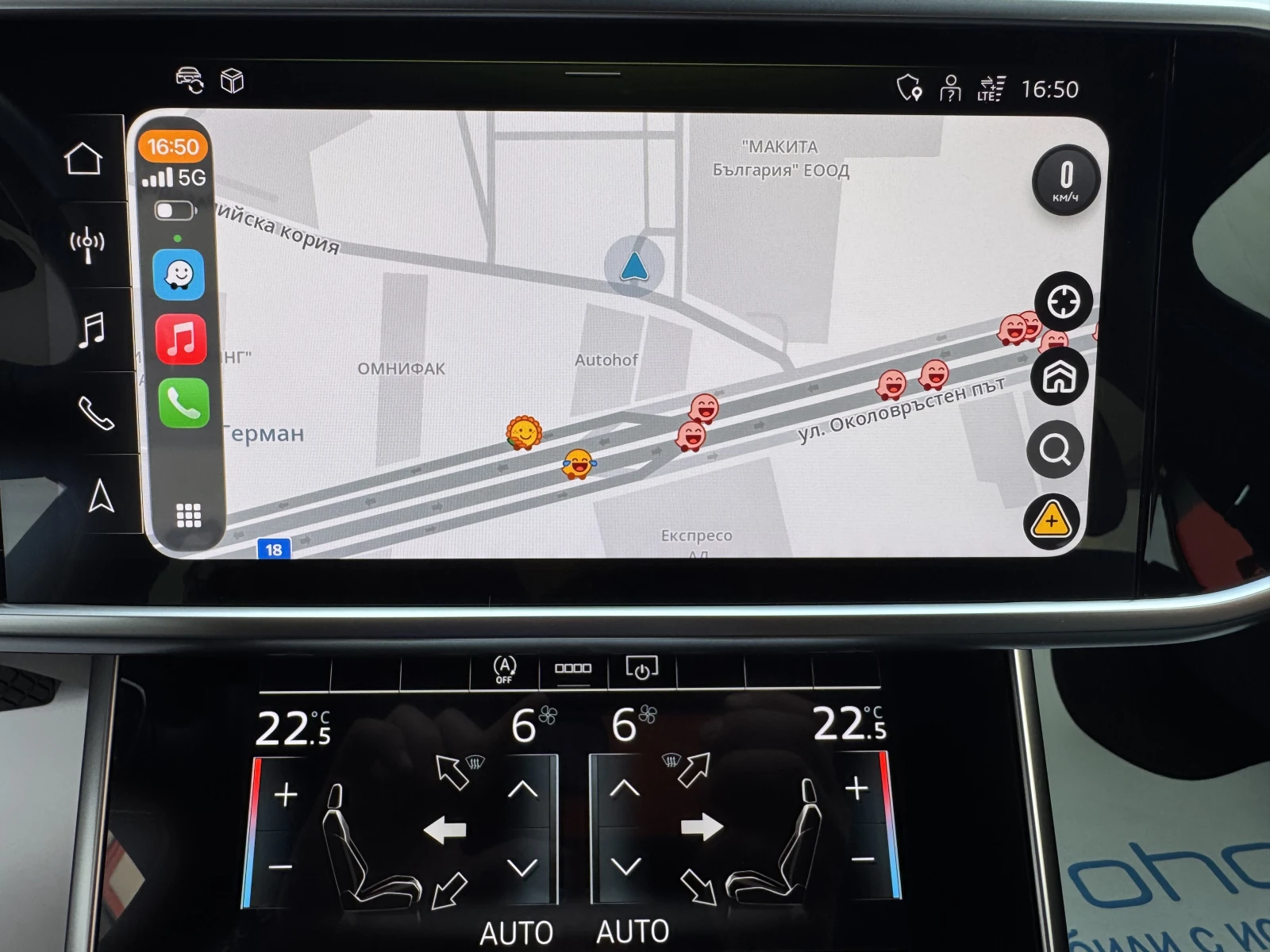 Audi A6 S LINE/50TDI/286к.с./8АТ/QUATTRO, снимка 15 - Автомобили и джипове - 54885316